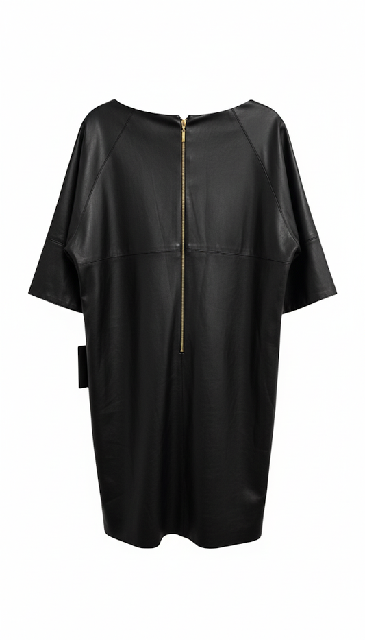 The "Rebel Chic" Faux Leather Dress