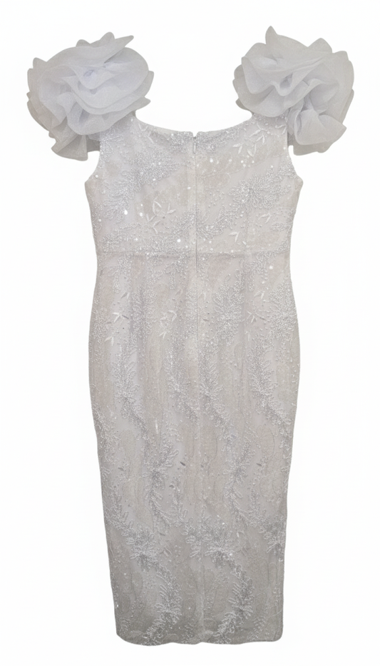 Bridal Shower/Cocktail Dress | Sequin Lace Midi