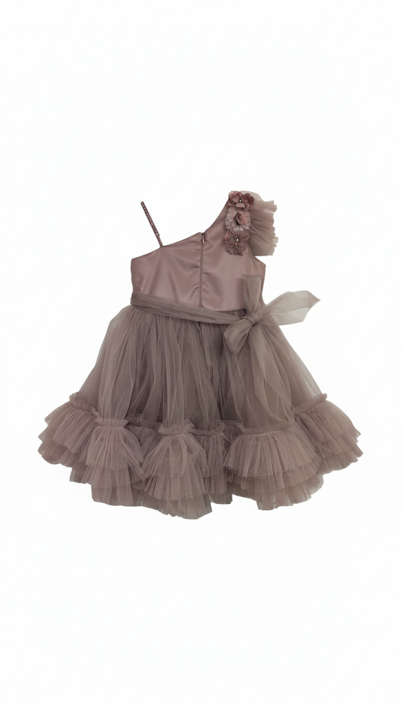 The Fleur Ruffled Tulle Dress | Adorable Girls' Formal Wear