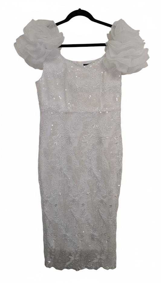 Bridal Shower/Cocktail Dress | Sequin Lace Midi