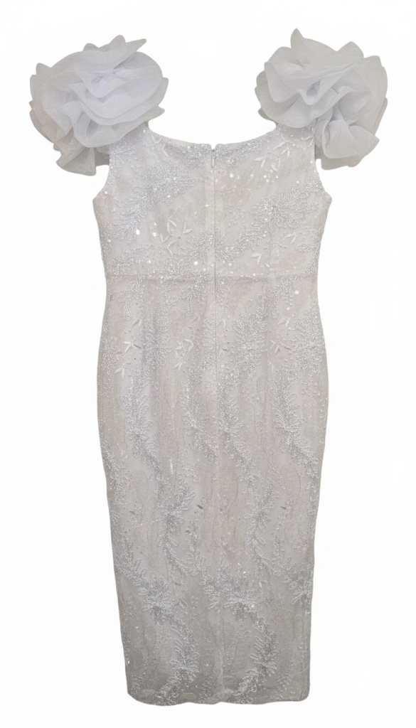 Bridal Shower/Cocktail Dress | Sequin Lace Midi