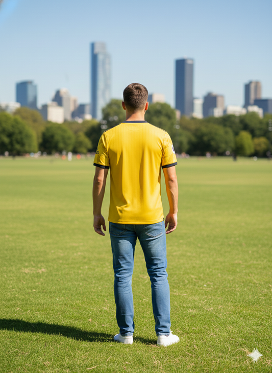 Arsenal Jersey  Large Yellow Epl Soccer Nike Dri-fit O2 Sponsor