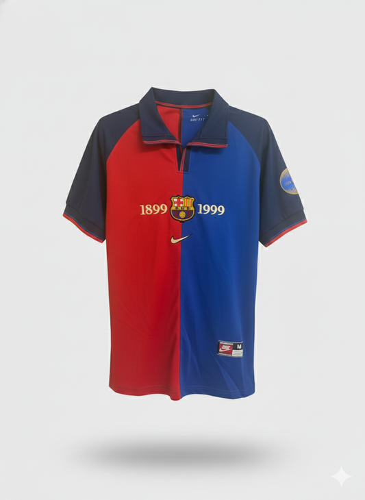 Retro Barcelona 1998/99 Home Jersey 100Y