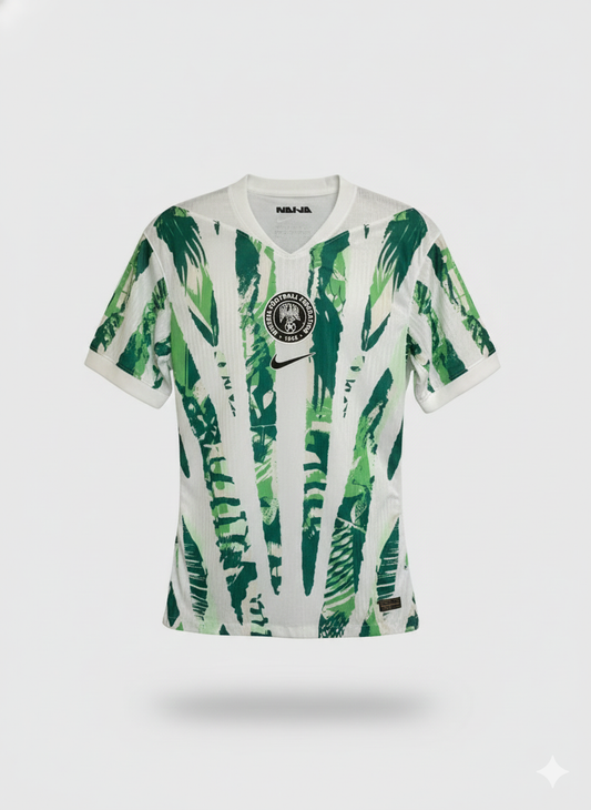 Nike Nigeria 2025 Men's Away Stadium Jersey - White/Pine Green/Green Strike