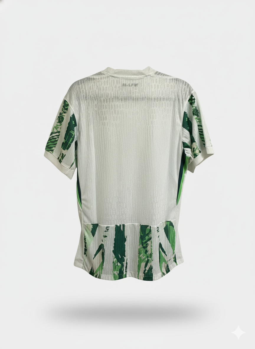 Nike Nigeria 2025 Men's Away Stadium Jersey - White/Pine Green/Green Strike